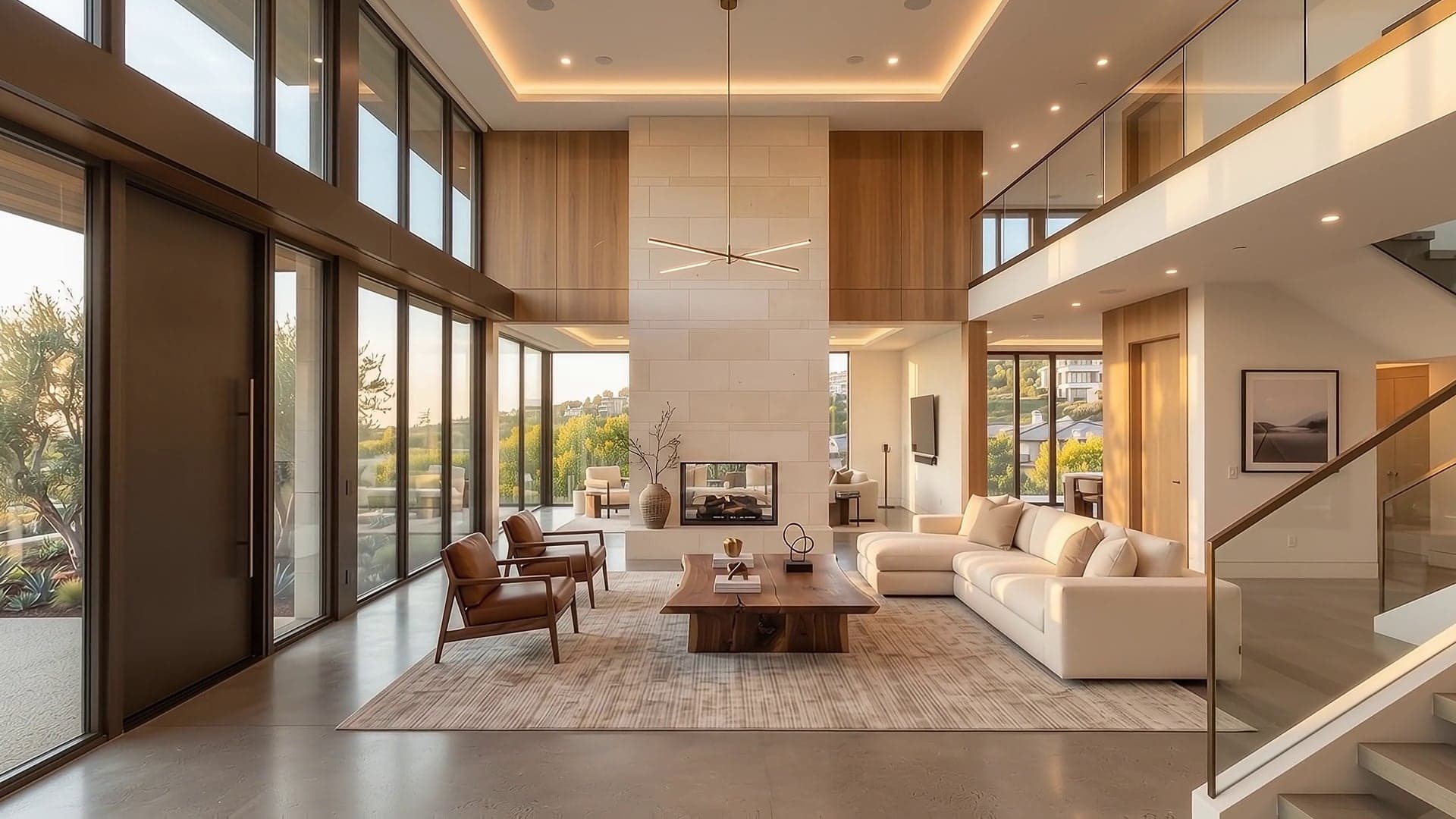 Open-plan living space after a whole-house renovation