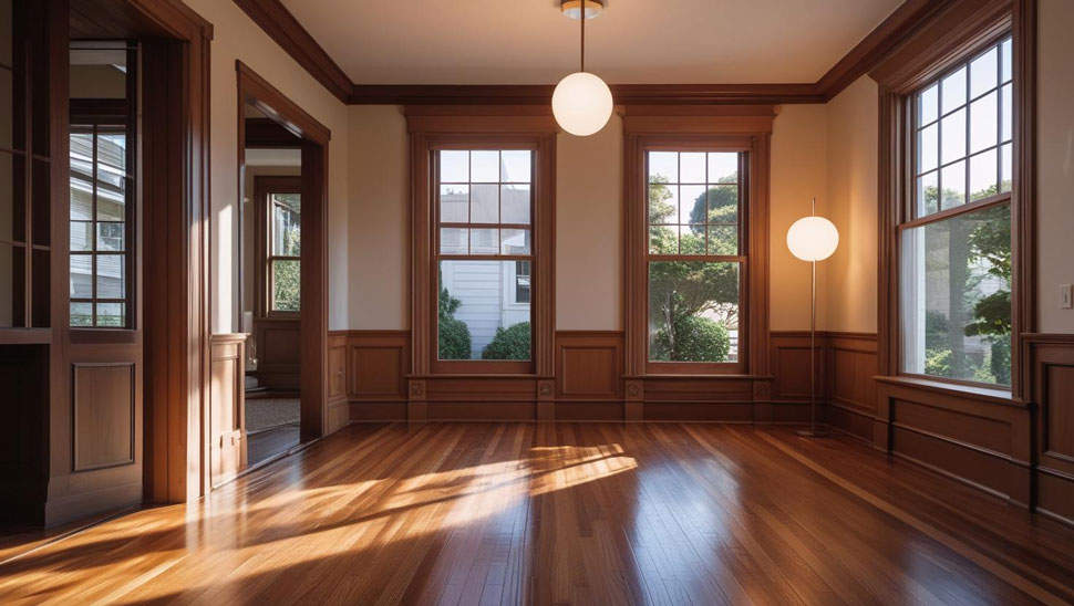A close-up of a historic Bay Area home living room during renovation (3)